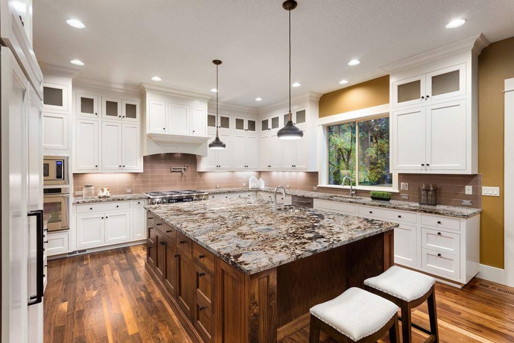 Antico White Granite with Gold Veins Countertops in Milwaukee, Wisconsin