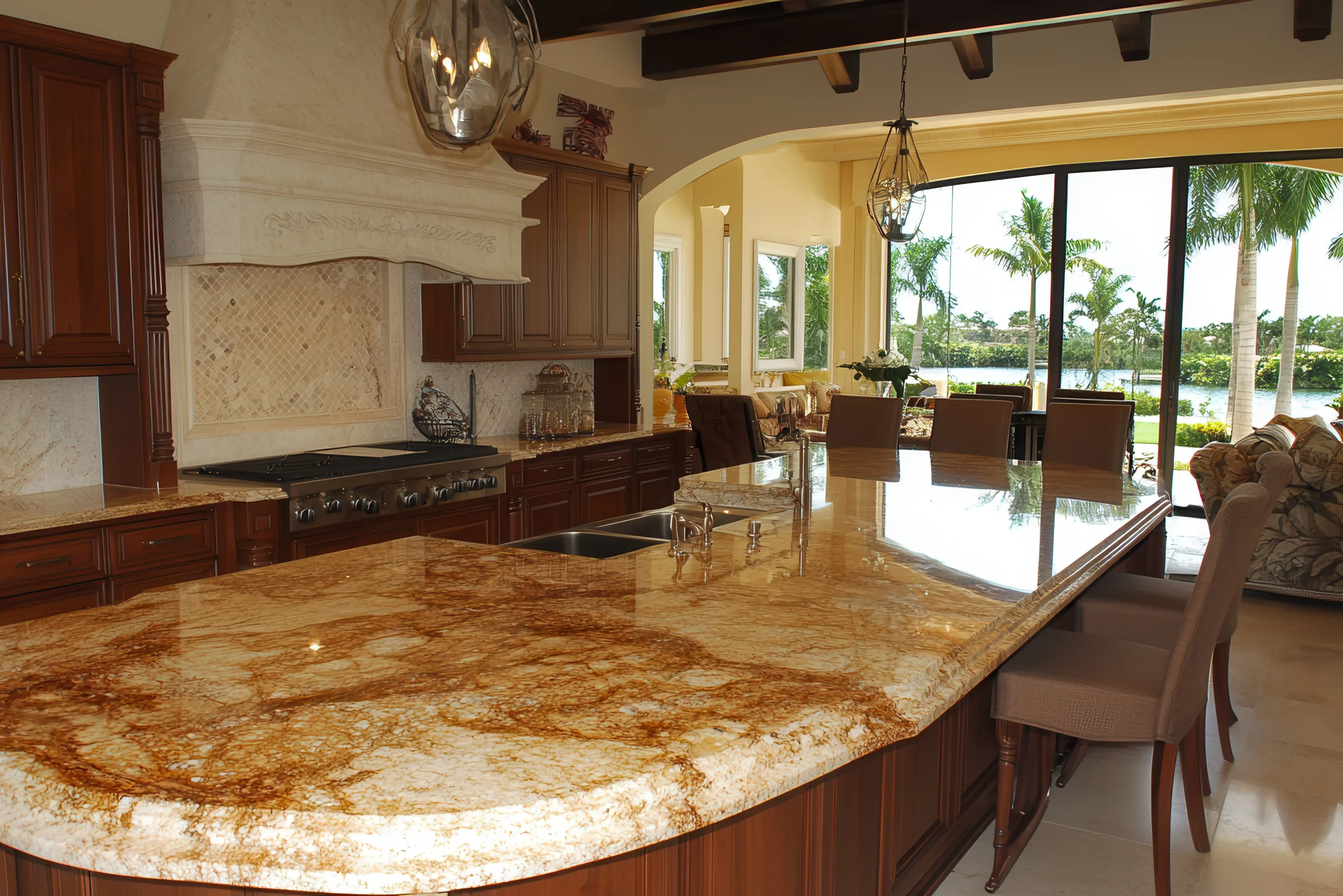 Gold Granite Countertops Price