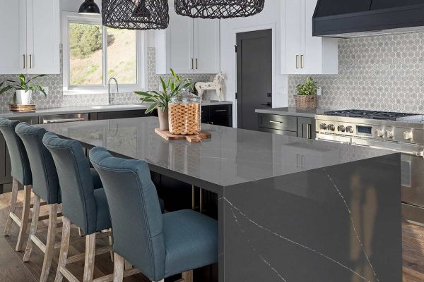 Soapstone Metropolis Quartz Countertops in Oak Creek, Milwaukee, Wisconsin